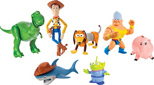 Mattel HNN48 Disney And Pixar Toy Story Set Of 7 Action Figures With Woody thumb #1