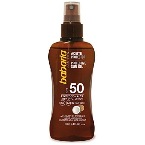 Babaria Aceite Protector Solar SPF50 Cover