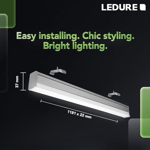 Image of LEDURE Comet 40W LED Batten Light 4 Feet | Pack of 20 | High Brightness 4000 Lumens | Warm White (3000K)| Wall Ceiling LED Tubelight for Home, Living Room, Bedroom, Study