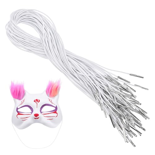 Homoyoyo 50Pcs Premium Elastic Ropes for DIY Crafts Versatile Mask Making and Hat Decoration Durable Elastic Bands for Home Shop Use Design for All Ages