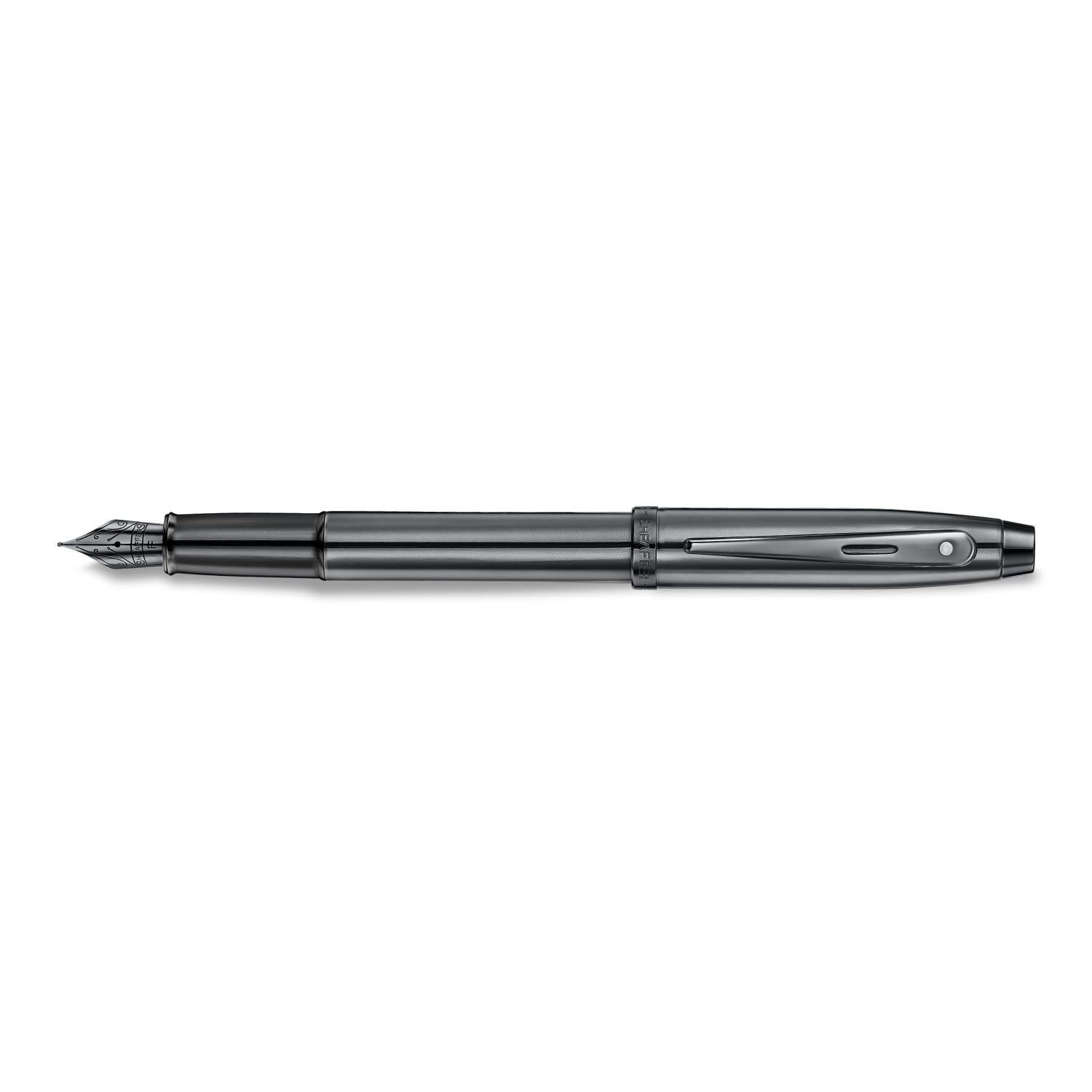 Sheaffer Pióro wieczne 100 | E9375 Ionic Grey Gunmetal z wykończeniami PVD, cienka stalówka, pióro wieczne premium