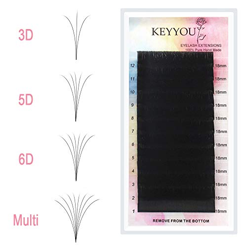 18mm Easy Fan Lashes 0.05 C Curl Rapid Volume Eyelash Extensions
