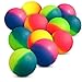 Bedwina Jumbo Super Bouncy Balls - (Pack of 12) 2.35 Inch Balls for Kids in Bright Assorted Multi Colors for Birthday Party Favors and Carnival Prizes in Bulk