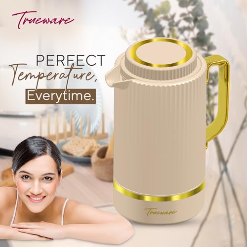 Image of Trueware Marvel 1200 Insulated Flask - 1000 Ml | PU Insulated Inner Stainless Steel Hot & Cold Flask, BPA Free, Leak Proof, Ideal for Tea, Coffee, Water, Hot Beverages