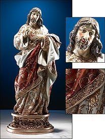 Sacred Heart of Jesus Resin Statue for Church or Home Sanctuary, 9 1/4 Inch by Milagros