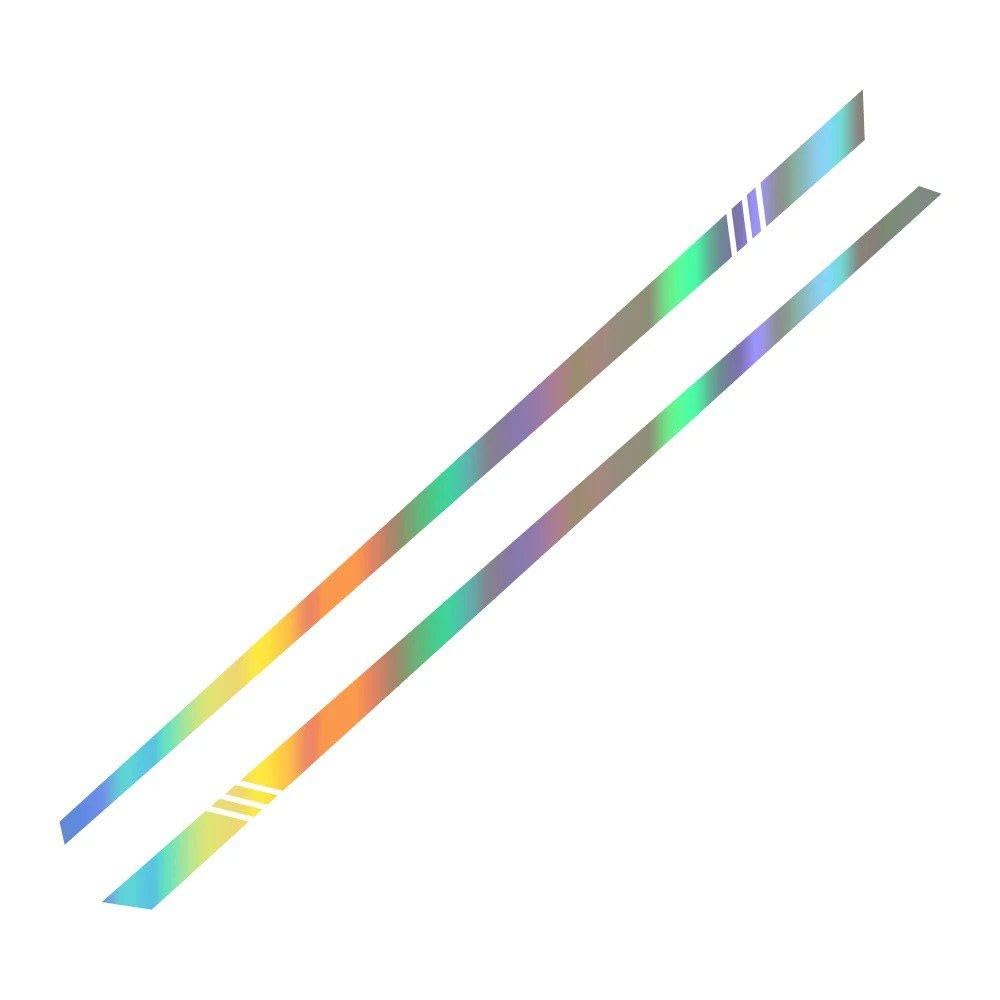 Glossy Racing Stripe Vinyl Decals Adhesive Stickers Universal Fit Side(Laser)