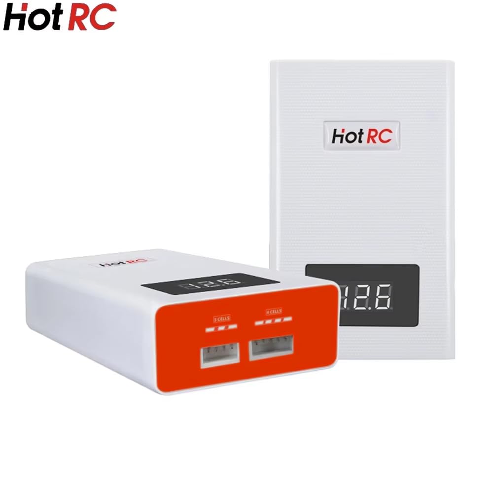 Lipo Balance Charger 3S-4S RC Caricabatteria 11,1 V/14,8 V Carica rapida più veloce Scarico RC compatto per batterie Lipo 3S 4S, caricatore bilanciamento per hobby, auto, barca, aeroplano
