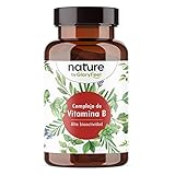 Vitamina B Complex - 200 cápsulas veganas (7 meses) - Las 8 vitaminas del grupo B en formas bioactivas y dosis altas (10 veces) - 500 µg de B12 por cápsula -Probado en laboratorio en Alemania