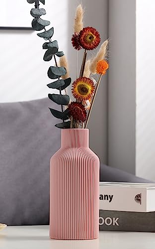 Pinkceramicvasefordecorminimalistmodernhomedecorsmallflowervaseforpampasgrasstableshelfbookshelfdecormantelandentrywaydecor8in Urban Country Home Decor Pink ceramic vase for decorminimalist modern home decorsmall flower vase for pampas grasstableshelf bookshelf decormantel and entryway decor8 in urban country home decor