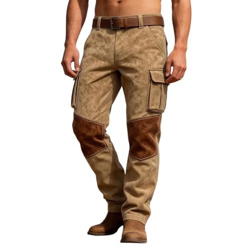 Pantalon cargo homme avec poches de travail léger hiver de jogging tactique slim
