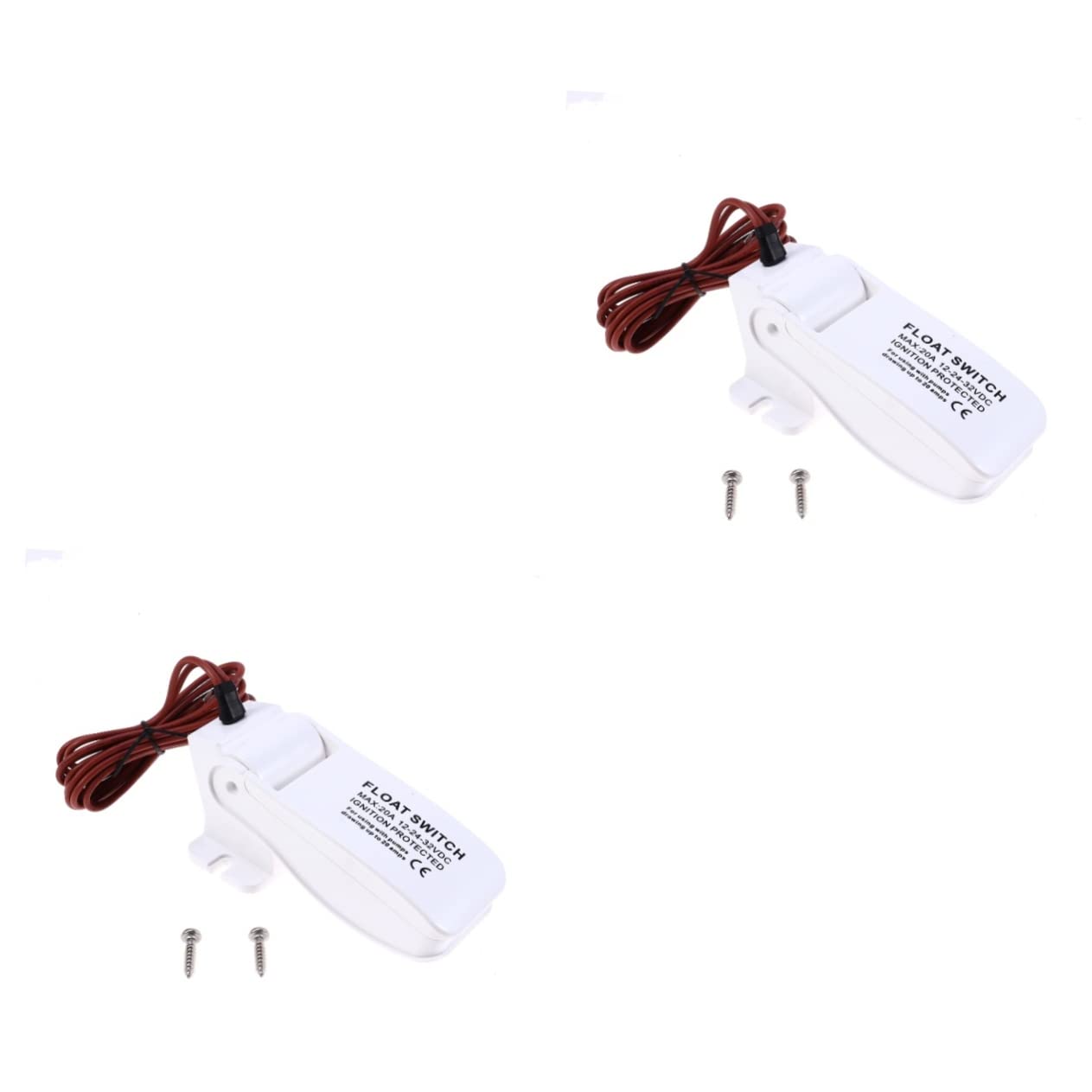 VANZACK 2 Pezzi Regolatore Di Livello Elettrico Pompa Di Sentina Pompa Galleggiante 12v Pompe Di Sentina Per Barche Montaggio Universale Resistente Termoplastico