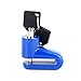 Disc Brakes Type Lock, 3 Colors High Strength Metal Anti Theft Lock with Plastic Frame Keys for Equipment (Blue)