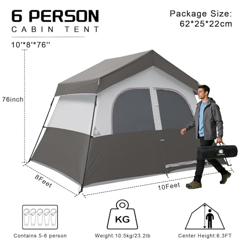 HG 6 Person Cabin Tent