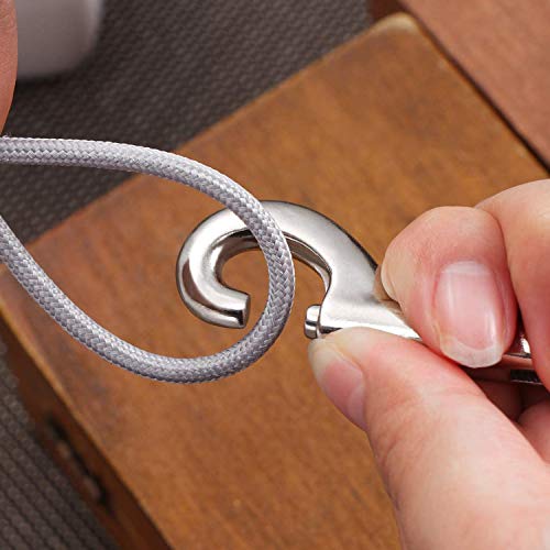 6 Pack Double Ended Bolt Snaps Hook,Zinc Alloy Hook Metal Clips For Dog Leash,Key Chain,Horse Tack,Pet Feed Buckets,Garage Use, Nickel Plated, Nickel Plated,Silver #TOP2