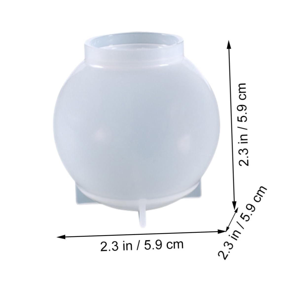 SHINEOFI 5pezzi Stampo Silicone Per Resina Epossidica Sfera Per Creazioni Artigianali e Decorazioni Da Facile Da Usare Resistente e Riutilizzabile