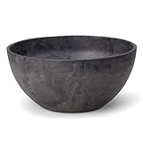 Novelty 31128 Napa Bowl Planter, Black, 12-Inch