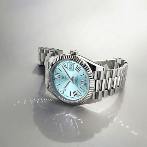 Image of Carlton London Charles Men Analog Watch, Round Dial, Stainless Steel Strap, Quartz Movement, 40 mm Case, Premium Thick Design, 30M Water Resistant, Formal Casual Wear