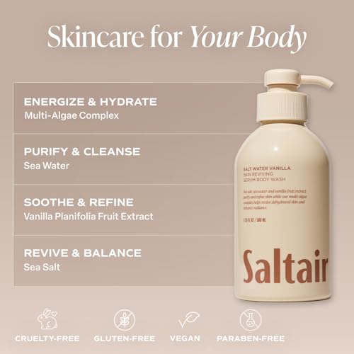 Saltair Body Care Duo | Body Wash + Body Oil | Salt Water Vanilla image 5