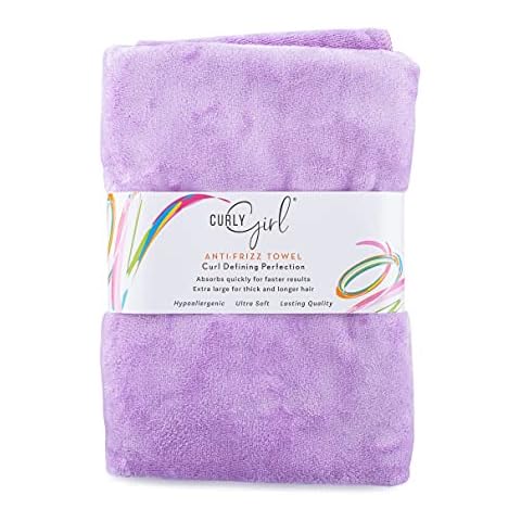 Curly Hair Towel, Large Microfiber 22" x 39" Cover