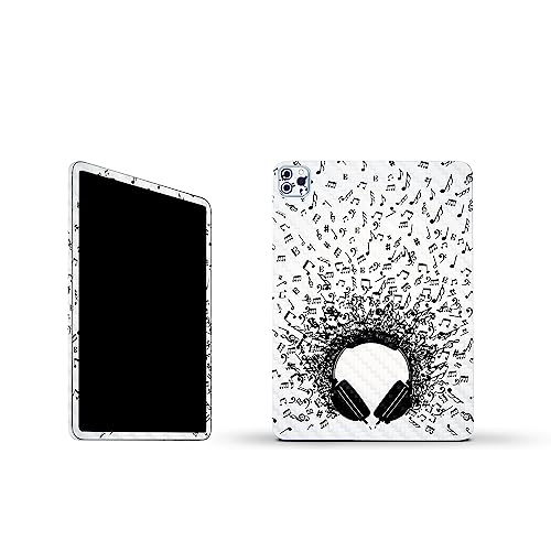 Image of MightySkins Carbon Fiber Skin Compatible with Apple iPad Pro 11 inch M2 4th Gen (2022) Full Wrap Kit - Earworm | Protective, Durable Textured Carbon Fiber Finish | Easy to Apply | Made in The USA
