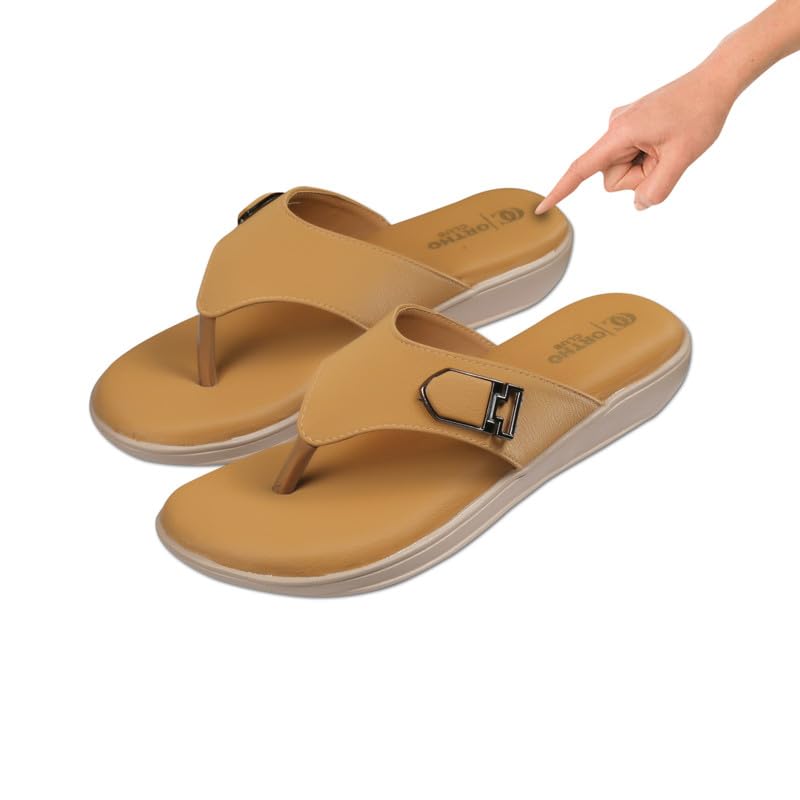 Image of ORTHO CLUB Fancy doctor slippers | Stylish chappal for women | Comfortable flat sandals for women stylish