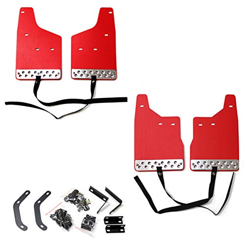 ジムニー JB64W マッドガード マッドフラップ 泥除け 1台分 フロント リア 4枚 セット どろよけ レッド FJ5091-red