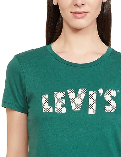 Image of Levi's Women's Cotton Regular Fit Brand Logo T-Shirt