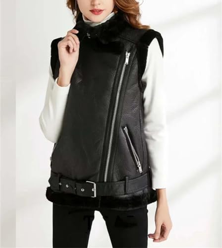 Chaleco de invierno para mujer de algodón sin mangas y cálido marca Haitpant 2