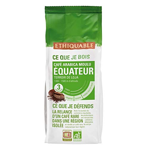 ETHIQUABLE - Café Moulu D'Équateur 250G - Lot De 3
