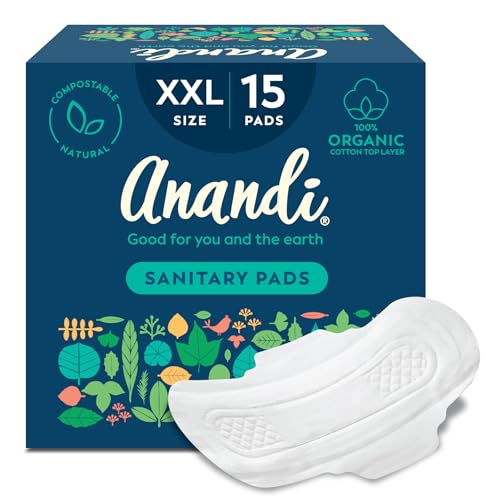 Anandi sanitary pads for women 15 XXL Pads | Biodegradable Organic...
