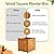Idzo Hardwood Outdoor Flower Box, Durable Acacia Wood Flower Boxes for Outdoor Plants with Ergonomic Handles, Drainage Holes, Multiple Sizes Wood Bucket Planter for Home Decor, 1pcs