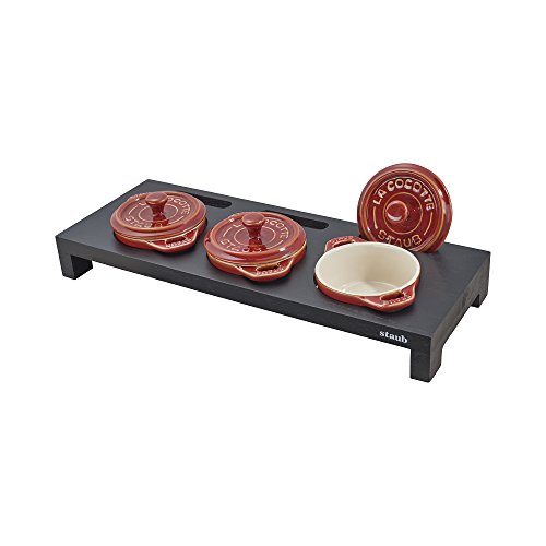 Staub Wood Mini Cocotte Stand - Black, Matte Black, 1 unit - Image 3