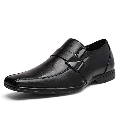 Bruno Marc Men's Giorgio Classic Slip-on Dress Loafers Shoes 8 Wide 03-black