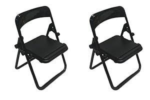 Jowxsx Mini Folding Chair Cell Phone Holder