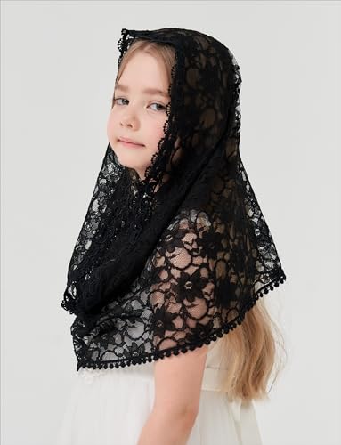 Infinity Chapel veil Child Bone Flower Veils First Communion Veils for Girls Baptism Veil for Girls K53