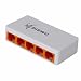 Produktbild Portable 10/100Mbps 5 Ports Fast Ethernet RJ45 Network Switch Switcher Hub Desktop Laptop,Travel LAN Hub Power by Micro USB