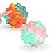 Oderra Balles Anti-Stress, Fidget Toys Multicolore Silicone Bubble Pas Cher pour Enfant Adulte, Objet Satisfaisant Jouets Sensoriels à Presser Sensory pour Calmant 2 PCS Taille Unique