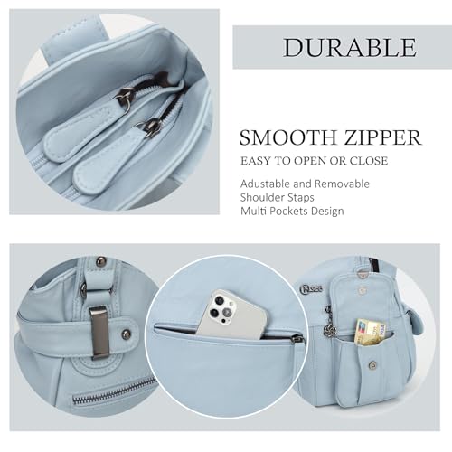 Image of KL928 Women's Large Purses Handbags PU Leather Multi-Pocket Shoulder Bag | Large