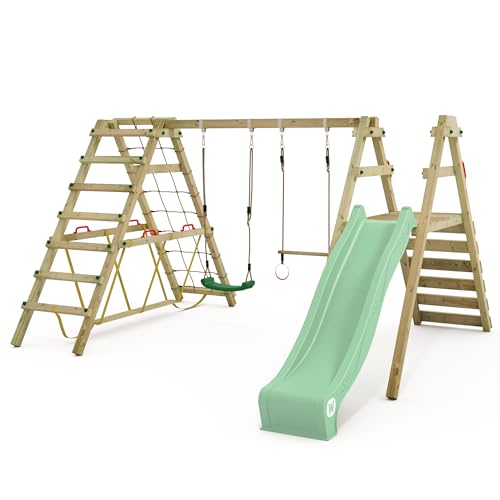 WICKEY Kinderschaukel Schaukelgestell Smart Shake mit Rutsche und...