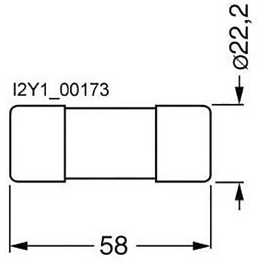 Siemens – Cartuccia fusibile cilindrico Sitor AR 63 A