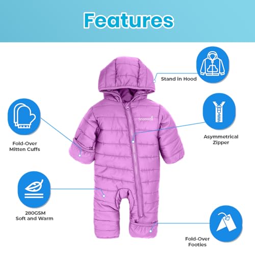 Baby Snowsuit Boys' & Girls' Insulated Powder Light Waterproof Snowsuit - Infant Snowsuit3