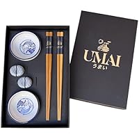 UMAI Set de Sushi | Incluye 2 Pares de Palillos Japoneses