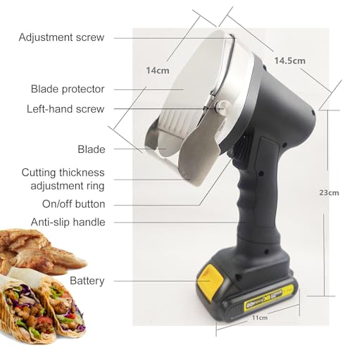 Cortadora de Carne Eléctrica Inalámbrica para Kebab miniatura 5