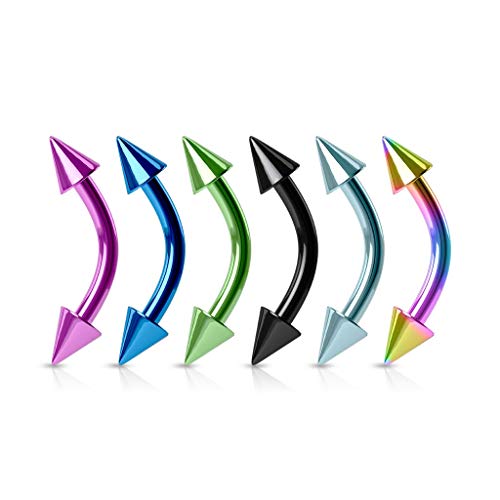 Lot de 6 Piercings Arcade Titane Tennessee