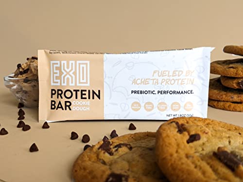 EXO Prebiotic Protein Bars, Cookie Dough | Dairy Free, Gluten Free, Low Sugar | 14g Protein, Sustainable, B12, Gut Heath, | Non-GMO. Vegetarian, Paleo | Vitamins, Sustained Energy, 12 Count, - Image 3