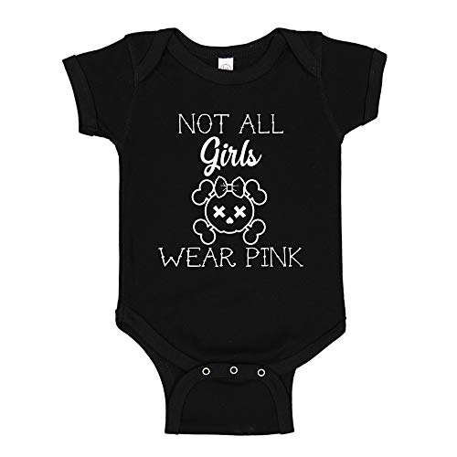Image of Not All Girls Wear Pink Alternative Punk Baby Bodysuit Goth Toddler T-Shirt