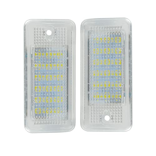 FanPaYY 2 Pièces Eclairage de plaque d'immatriculation sans erreur Lampes arrière étanches pour A4 A5 A6 C6 A3 S3 S4 S5 B6 B7 S6 A8 S8 Rs4 Q7 Cover