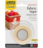 Scotch Removable Fabric Tape, 3/4 in x 180 in, 1/Pack, Removable and Double Sided (FTR-1-CFT)