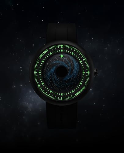 Image of CIGA Design Mechanical Automatic Watch Blue Planet U Series Stainless Steel /Titanium /Ceramics Case Sapphire Crystal Fluororubber /Ceramics Strap Watches Gifts for Men and Women