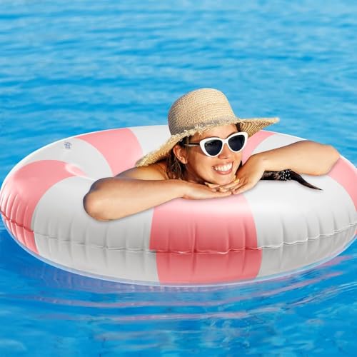 Image of 2 PCS Inflatable Pool Floats for Swimming Pool Party Lake Beach Adults - Floaties Pool Tubes Swim Rings Tubes Floaties for Beach Pool Party Decorations